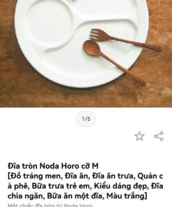 Đĩa thép tráng men Nhật Bản Noda Horo size 24cm