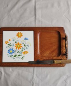 Khay ăn gỗ Nhật Bản phong cách Showa cổ điển - Ảnh 3