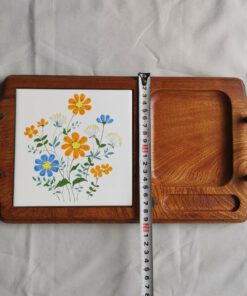 Khay ăn gỗ Nhật Bản phong cách Showa cổ điển - Ảnh 5